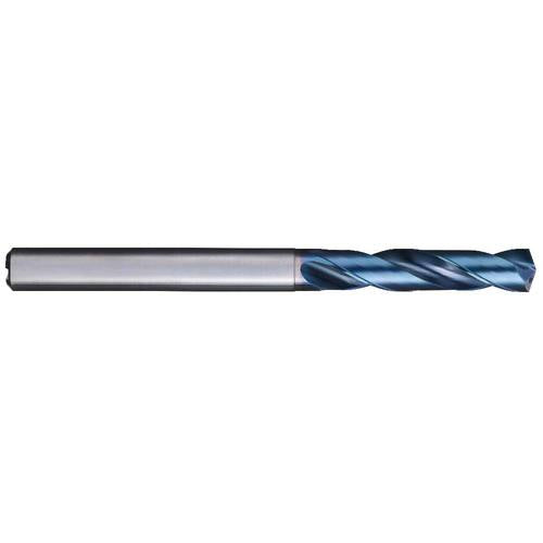 #7 Dia. × 6 mm Shank × 28 mm Flute Length × 66 mm OAL, 3XD, 140°, Aqua Revo D, 2 Flute, Internal, Solid Carbide Drill - Exact Industrial Supply