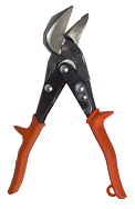 1-3/8'' Blade Length - 9-1/4'' Overall Length - Right Cutting - Metalmaster Offset Snips - Caliber Tooling