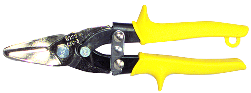 1-3/8'' Blade Length - 9'' Overall Length - Straight Cutting - Metal-Wizz Multi-Purpose Snips - Caliber Tooling