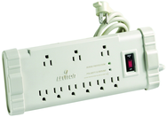 15 Amp; 120 Volt; 9 Plug Office Grade Surge Strip - Beige - Caliber Tooling