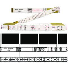6FT X 5/8" BRICK MASON WOOD RULE - Caliber Tooling