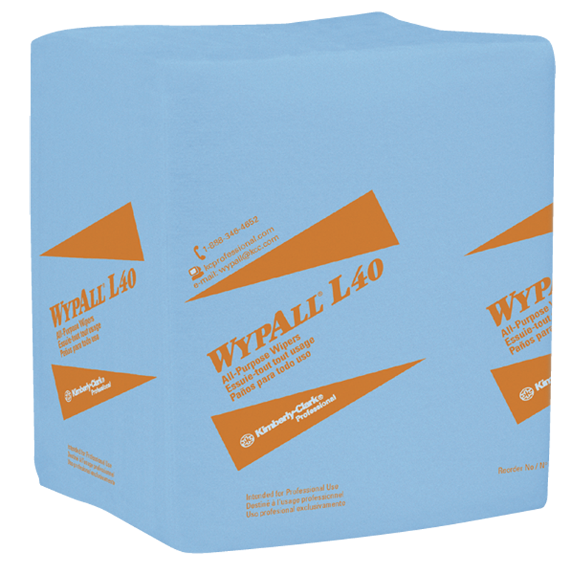 12.5 x 14.4'' - Package of 672 - WypAll L40 1/4 Fold - Caliber Tooling