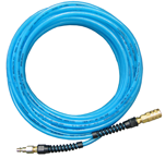 #PFE60256T - 3/8 MPT x 25 Feet - Light Blue Thermoplastic - 2 Fitting(s) - Air Hose - Caliber Tooling