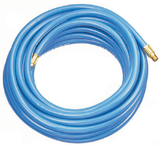 #TP6M100 - 3/8 ID x 100 Feet - Light Blue Thermoplastic - No Fitting(s) - Air Hose - Caliber Tooling
