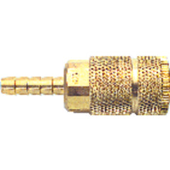 Model 598–3/8″ Hose Barb–1/4″ Body Size - Truflate Interchange Coupler - Caliber Tooling