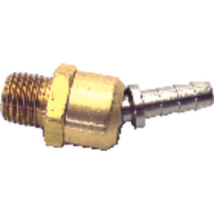 Model B0404BS–1/4″ Hose Inside Diameter–1/4″ MPT Thread - Thread Hose Barb Ball Swivel Fitting - Caliber Tooling