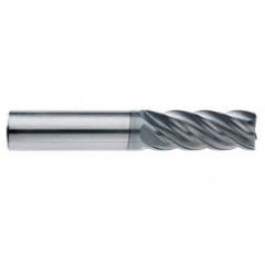 5/8" Dia. - 2-5/8" LOC - 5" OAL - .015 Radius 5 FL Carbide End Mill-AlCrN-X - Caliber Tooling