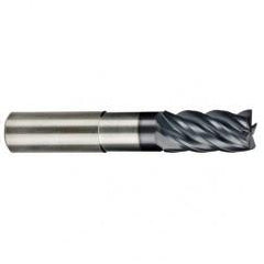 5/8" Dia. - 3/4" LOC - 5 OAL Ball Nose 5 FL Carbide S/E HP End Mill-AlCrNX - Caliber Tooling