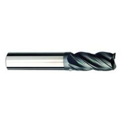 1/2 Dia. x 3 Overall Length 4-Flute Square End Solid Carbide SE End Mill-Round Shank-Center Cut-AlCrN-X - Caliber Tooling