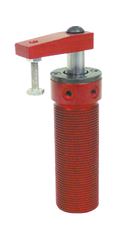 Round Threaded Body Pneumatic Swing Cylinder - #8415 .50'' Vertical Clamp Stroke - With Arm - RH Swing - Caliber Tooling