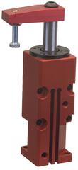 Block Style Pneumatic Swing Cylinder - #8316 .50'' Vertical Clamp Stroke - With Arm - LH Swing - Caliber Tooling