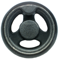 Cast Iron Handwheel (No Holes) - 12'' Wheel Diameter; 2-5/32'' Hub Diameter - Caliber Tooling