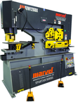 126 Ton - 14" Throat - 15HP, 440V, 3PH Motor Dual Cylinder Complete Integrated Ironworker - Caliber Tooling