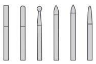 CARBIDE DIAM BURR SET#2 D/C METRIC - Caliber Tooling