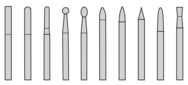 CARBIDE DIAM BURR SET#3 D/C METRIC - Caliber Tooling