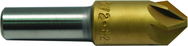 5/8 HSS 6 Flute Countersink 82 Deg TiN Coated - Caliber Tooling