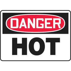 Sign, Danger Hot, 7″ × 10″, Aluminum - Caliber Tooling