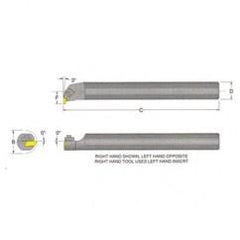 S12NEL2 Top Notch Boring Bar 3/4 Shank - Caliber Tooling