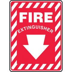 Sign, Fire Extinguisher, 10″ × 7″, Vinyl - Caliber Tooling