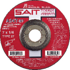 9″ × 1/4″ × 5/8″ 11 - Aluminum Oxide A24N - Depressed Center Wheel - Caliber Tooling