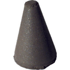 1 1/4″ × 7/8″-1/4″ × 1/4″ - Tapered Resin Bonded Rubber Cone (Extra Fine Grit) - Caliber Tooling