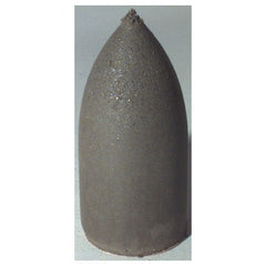 1 3/4″ × 7/8″ × 1/4″ - Bullet Resin Bonded Rubber Cone (Medium Grit) - Caliber Tooling