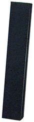 8 x 1 x 1/2'' - Oblong Resin Bonded Rubber Block & Stick (Extra Fine Grit) - Caliber Tooling