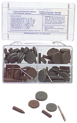 #777 Resin Bonded Rubber Kit - Introductory - Various Shapes - Equal Assortment Grit - Caliber Tooling
