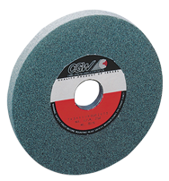 7 x 1 x 1-1/4'' - Silicon Carbide (GC) 80-I Type 5 (3 x 1/2) Surface Grinding Wheel - Caliber Tooling