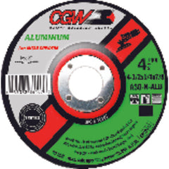 9″ × 1/4″ × 7/8″ - Aluminum Oxide A30-N-ALU - Depressed Center Wheel - Caliber Tooling