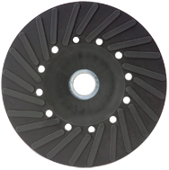 7" - Smooth Bore - Spiral Pattern - Polymer Backing Plate For Resin Fibre Disc Without Nut - Caliber Tooling