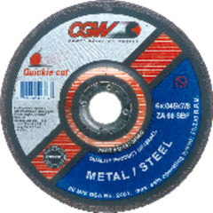 9″ × 1/16″ × 7/8″ - Aluminum Oxide 60 Grit Type 1 - Cut-Off Wheel - Caliber Tooling