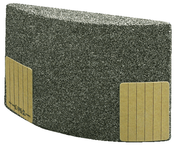 11-1/4 x 3 x 8'' - High 30-F Grit - Grinding Wheel Segment - Caliber Tooling