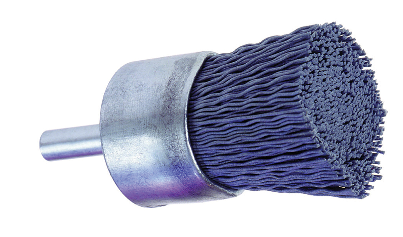 1'' Diameter - Nylon Abrasive End Brush - Caliber Tooling