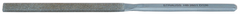 4'' Diamond Length - 8-1/2'' OAL (10.4 x 2.8mm) - Medium Grit - Equalling Diamond Heavy Duty File - Caliber Tooling