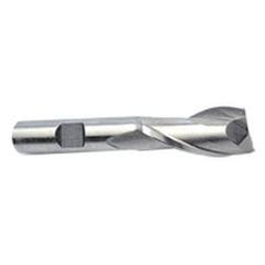 6mm Dia. x 2-5/16 Overall Length 2-Flute Square End M-42 Cobalt SE End Mill-Round Shank-Center Cut-Uncoated - Caliber Tooling