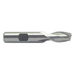 3/4 Dia. x 3-7/16 Overall Length 2-Flute Square End M-42 Cobalt SE End Mill-Round Shank-Center Cut-Uncoated - Caliber Tooling