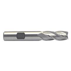 3/4 Dia. x 5-1/4 Overall Length 4-Flute Square End M-42 Cobalt SE End Mill-Round Shank-Center Cut-Uncoated - Caliber Tooling