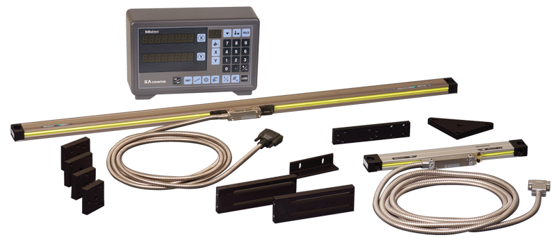 Digital Readout System - #174-173PM2K; 2-Axis; 12 x 36'' Series ABS-AOS; For Milling Applications - Caliber Tooling