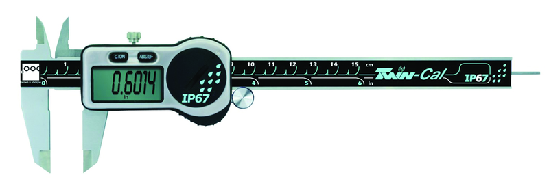 0-6/150MM Twin-Cal Digital Caliper - .0005"/0.01 mm Resolution -  Square Depth Rod - Caliber Tooling