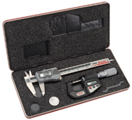 #S766AZ - Electroic Tool Set - Includes 0-6" Electronic Slide Caliper and 0-1" Electronic Outside Micrometer - Caliber Tooling