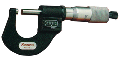 #T216XRL-1 - 0 - 1'' Measuring Range - .0001 Graduation - Ratchet Thimble - Carbide Face - Digital Outside Micrometer - Caliber Tooling