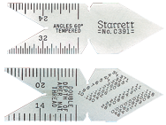 #C396 - Whitworth 55° - 14ths; 20ths; 24ths; 32nds Graduation - Center Gage - Caliber Tooling