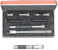 #823FZ - 1-1/2 - 32'' Measuring Range - .001 Graduation - Hardened & Ground Face - Tubular Inside Micrometer - Caliber Tooling