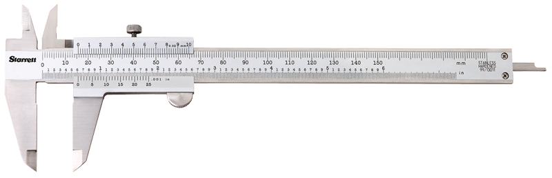 #125MEA-8/200 - 0 - 8 / 0 - 200mm Measuring Range (.002 /0.02mm Grad.) - Vernier Caliper - Caliber Tooling