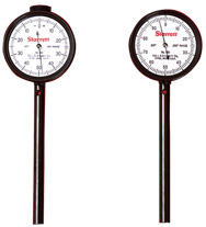 #650B5 - 0-50-0 Dial Reading - Back Plunger Dial Indicator w/ 3 Pts & Deep Hole Attachment - Caliber Tooling