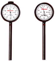#650A1Z - 0-100 Dial Reading - Back Plunger Dial Indicator w/ 3 Pts & Deep Hole Attachment & Accessories - Caliber Tooling