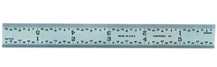 #C604RE-6 - 6" Long - 4R Graduation - 3/4'' Wide - Spring Tempered Chrome Scale - Caliber Tooling