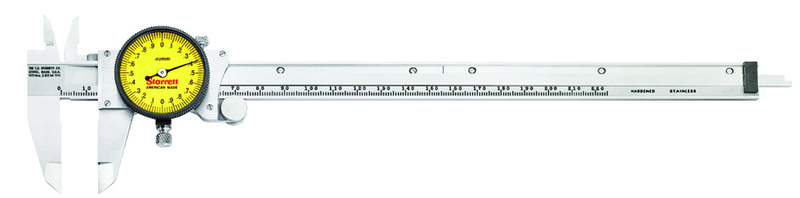 #120M-225 - 0 - 225mm Measuring Range (0.02mm Grad.) - Dial Caliper - Caliber Tooling