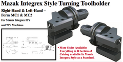 Mazak Integrex Style Turning Toolholder (Form MC1 Right-Hand) - Part #: CNC86 M31.6032R (Top) - Caliber Tooling